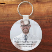 ホワイトコート式の医療写真 キーホルダー (正面)