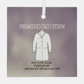 ホワイトコート式の形容医 ガラスオーナメント (裏面)