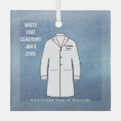 ホワイトコート式の記念ガラス装飾品 ガラスオーナメント (正面)