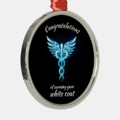 ホワイトコート式クリスタルメディカル メタルオーナメント (右)