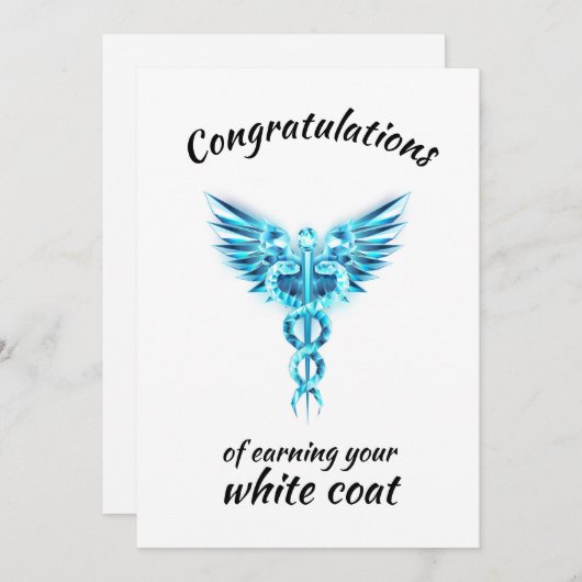 ホワイトコート式クリスタルメディカル 招待状 (正面/裏面)