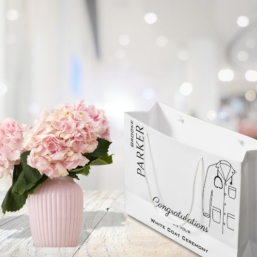 ホワイトコート式ドクターグラードおめでとう ラージペーパーバッグ