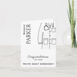 ホワイトコート式医師おめでとう カード