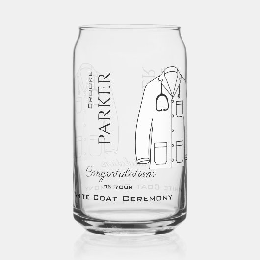 ホワイトコート式医師おめでとう ガラス缶 (裏面)