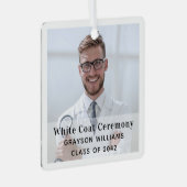 ホワイトコート式医療写真オーナメント メタルオーナメント (正面右)