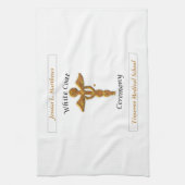 ホワイトコート式金ゴールドメディカル、枕、タオル キッチンタオル (縦)