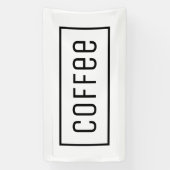 ホワイトコーヒーオープン標識 横断幕 (縦)