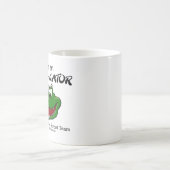 ホワイトコーヒーカップと通りチームロゴ コーヒーマグカップ (中央)