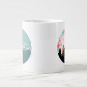 ホワイトコーヒーマグ(20オンス)大型セラミックコーヒーマグ ジャンボコーヒーマグカップ (正面)