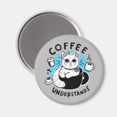 ホワイトコーヒー | Coffee Understand マグネット (正面/裏面)