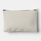 ホワイトコーヒ無地のー色 アクセサリーポーチ (裏面)