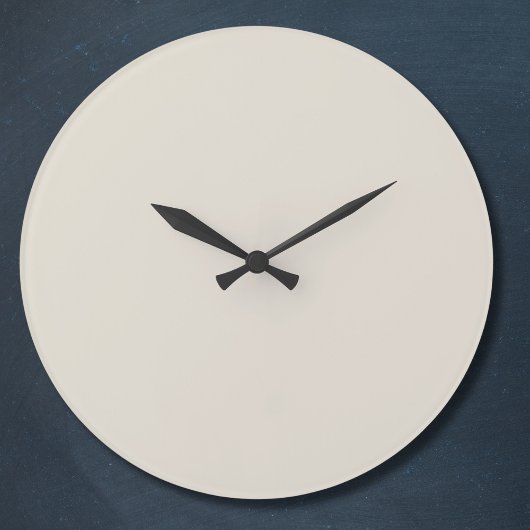 ホワイトコーヒ無地のー色 ラージ壁時計