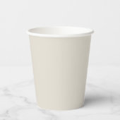 ホワイトコーヒ無地のー色 紙コップ (裏面)