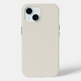 ホワイトコーヒ無地のー色 iPhone 15ケース