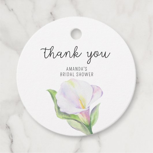 ホワイトコーラ - ブライダルシャワー御礼 フェイバータグ (正面)