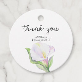 ホワイトコーラ - ブライダルシャワー感謝 フェイバータグ