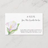 ホワイトコーラ - 花嫁のためのレシピ エンクロージャーカード (正面)