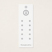 ホワイトコ数々のンパット列イヤリングディスプつるラード (正面)