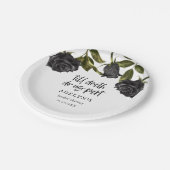 ホワイトゴシックハロウィーンブライダルシャワー ペーパープレート (アングル)