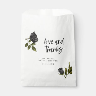 ホワイトゴシックバラダークブライダルシャワー フェイバーバッグ