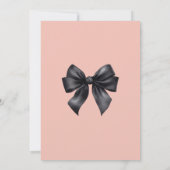 ホワイトゴスと可愛いピンクのハロウィーンの誕生日パーティー 招待状 (裏面)