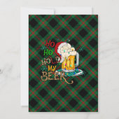 ホワイトゴミおもしろいホリデーバッシュクリスマスパーティー 招待状 (裏面)