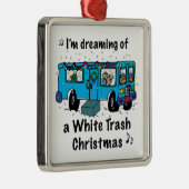 ホワイトゴミのクリスマス メタルオーナメント (右)