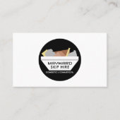 ホワイトゴミのスキップ、スキップ/ダンプスター会社 名刺 (正面)