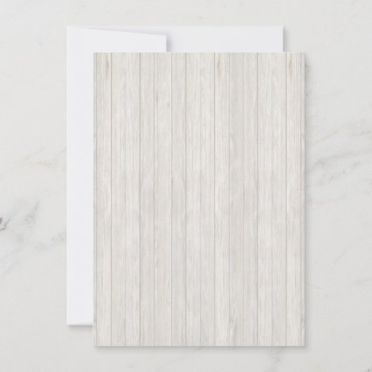 ホワイトゴミ誕生日bashパーティの招待状 招待状 (裏面)