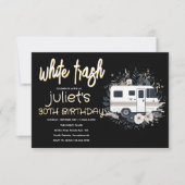 ホワイトゴミ30th誕生日招待状 招待状 (正面)