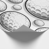 ホワイトゴルフパーティー ラッピングペーパー (角)