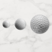 ホワイトゴルフボール紙吹雪 コンフェッティ (正面)
