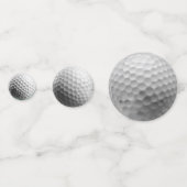 ホワイトゴルフボール紙吹雪 コンフェッティ (裏面)