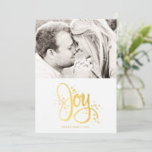 ホワイトゴールデンジョイモダンフォトホリデーカード シーズンカード (スタンド正面)