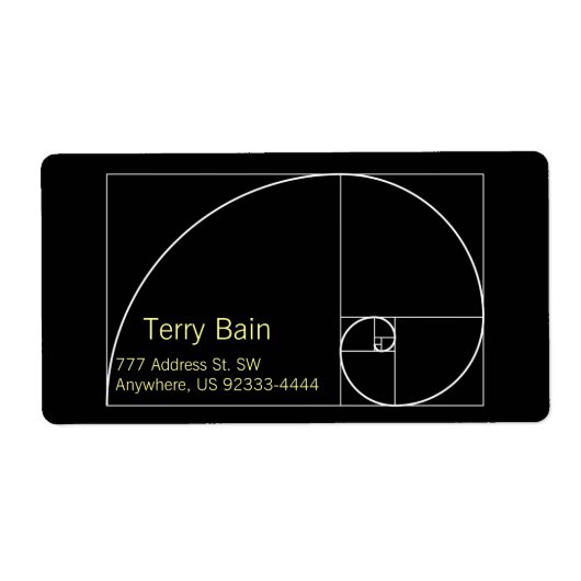 ホワイトゴールデンスパイラル ラベル (正面)