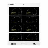 ホワイトゴールデンスパイラル ラベル (フルシート)