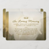 ホワイトゴールデンバラ追悼招待状 招待状 (正面/裏面)