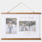 ホワイトゴールデンファンシーミニマリストの枝2枚の写真 吊り下げ型タペストリー (正面)