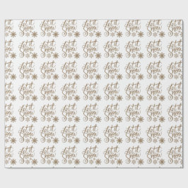 ホワイトゴールドのグリッターはそれがクリスマス雪が降るようにしました ラッピングペーパー