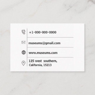 ホワイトゴールドのストライプのでモダンでスタイリッシュなユーロ 名刺