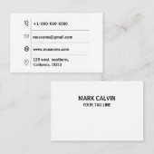 ホワイトゴールドのストライプのでモダンでスタイリッシュなユーロ 名刺 (正面/裏面)