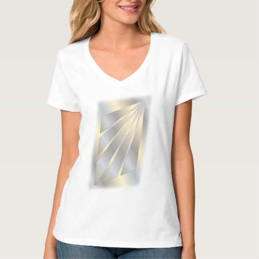 ホワイトゴールドの光線 Tシャツ (正面)