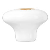 ホワイトゴールドの水彩ハート陶器取っ手 セラミックノブ (側面)