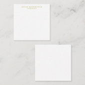 ホワイトゴールドカラー プロフェッショナル トレンディー プレーン エンクロージャーカード (正面/裏面)