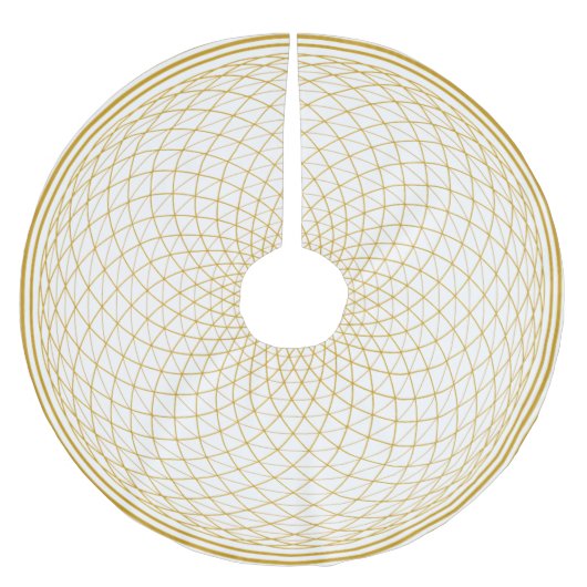 ホワイトゴールドクラウンチャクラマンダラ ブラッシュドポリエステルツリースカート (正面)