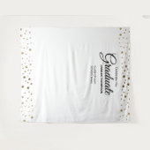 ホワイトゴールドクラス フォト 卒業式 背景 タペストリー (正面(横))