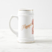 ホワイトゴールドステンママコーヒーマグ ビールジョッキ (左)