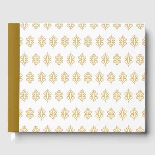 ホワイトゴールドレースのゲストブックギフト ゲストブック (正面)