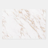 ホワイトゴールド大理石 ラッピングペーパーシート (正面2)