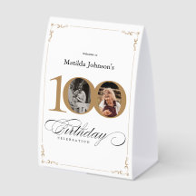 ホワイトゴールド オーダーメイド 100歳の誕生日パーティーメニュー